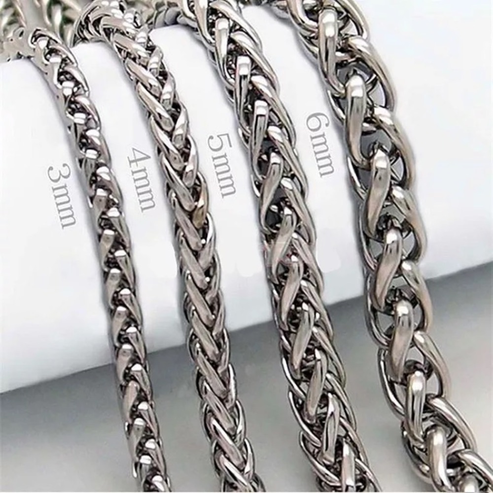316L Stainless steel chain necklace for men 5MM - Picture 3 of 7